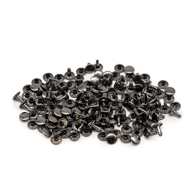 Хольнитены двухсторонние ⌀9 мм, h=9 мм, сталь, New Star №33.5, цв.чер.никель, ≈100 шт