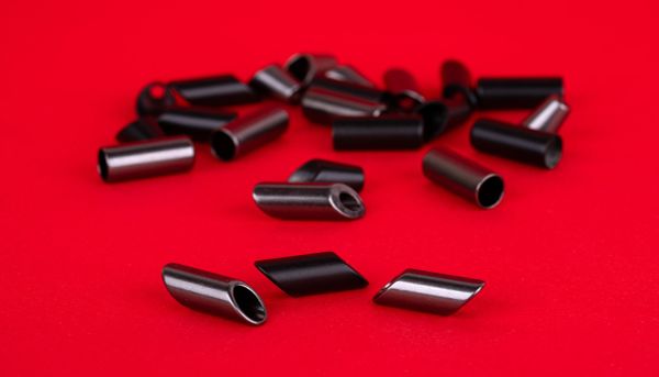 Наконечник для шнура металл 22х7 мм, 20 шт, №01 черный, Gamma GB 1654