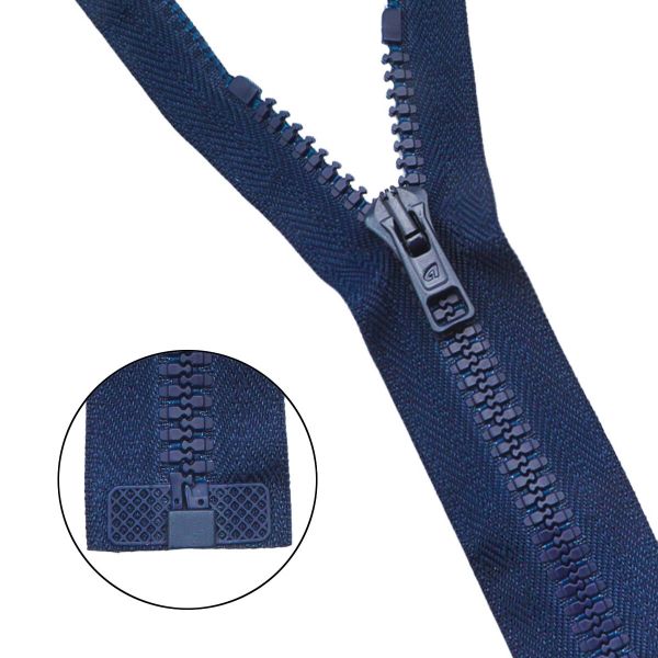 Молния трактор Arta Т6 (6 мм) 1 зам., разъем., 90 см, цв. 044 т.синий, уп.5 шт