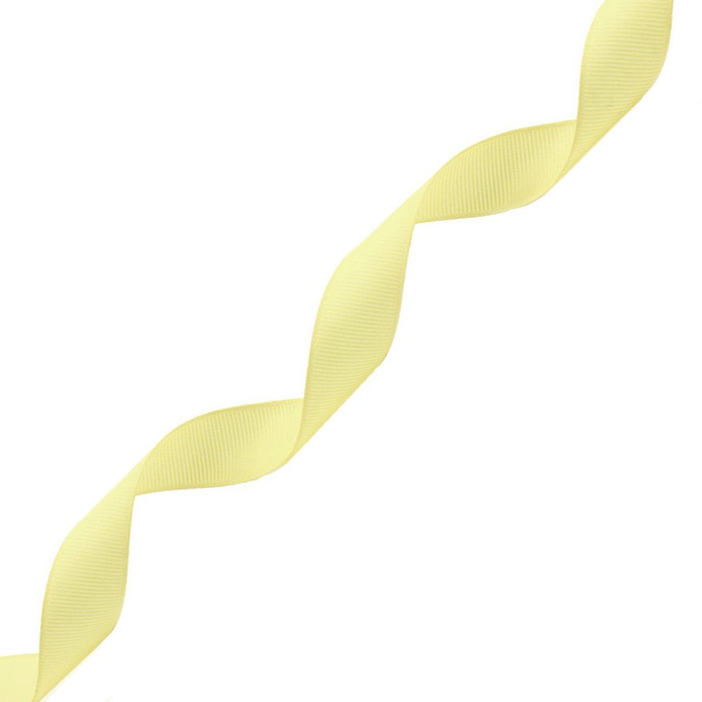 Лента репсовая (в рубчик) 20.0 мм, 060 лимонный, уп.18,28 м