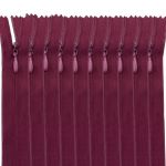 Молния потайная (скрытая) Т3 (3 мм) 1 зам., н/раз., 20 см, бордо, 31210 / 20, 10 шт