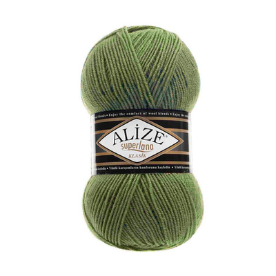 Пряжа Alize (Ализе) Superlana klasik / уп.5 мот. по 100 г, 280 м, 620 оливковый, 692917-114