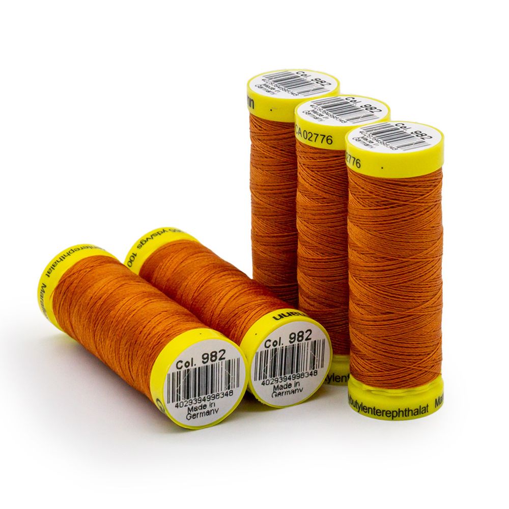 Нитки для трикотажа Gutermann Maraflex, 150м, 982 св.рыжий, 5 катушек