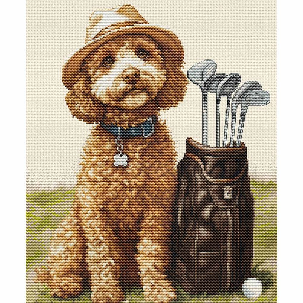 Набор для вышивания нитками Luca-S, Мастер игры в гольф, 26х31см