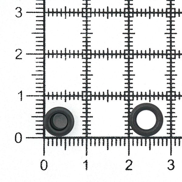 Люверсы металл ⌀_3.7 мм (внутр.), h4.56 мм (внутр.), №1.7, сталь, New Star, оксид, уп.≈5000 шт