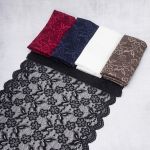 Набор эластичного кружева 400 мм, 5 шт по 1.5 метра ±5 см, ассорти