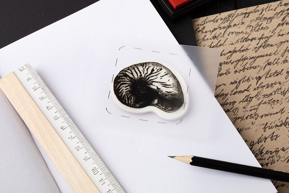 Штамп 5.8х5.8 см, 07 Морская раковина, Mr.Painter TSM-03