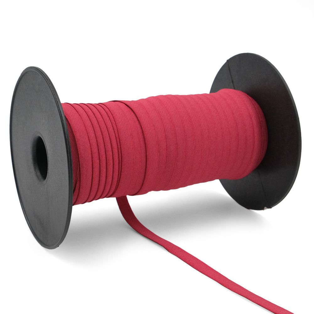 Резинка бельевая (бретелечная) матовая 8.0 мм / 50 метров, бордовый, (МL195.008)