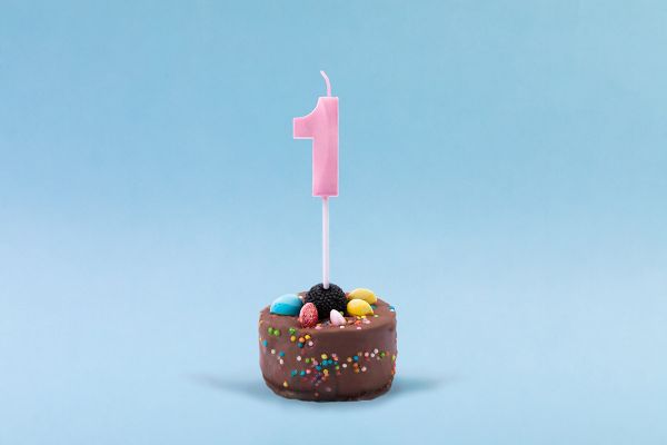 Свеча для торта Цифра 1, 12 шт, Boomzee BCD-13