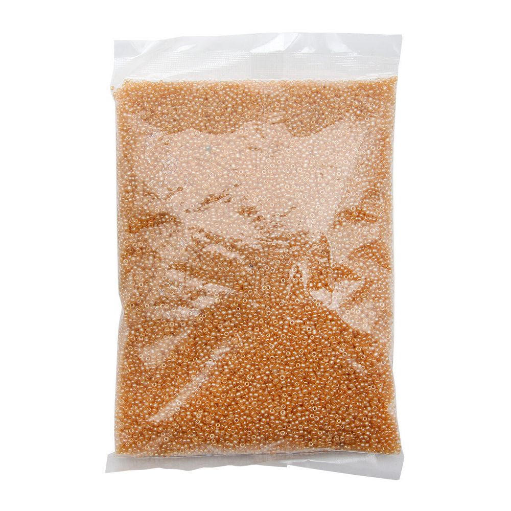 Бисер Astra&Craft 11/0 (2.1 мм), 500 г, цв. M902 св. золотой/прозрачный, матовый