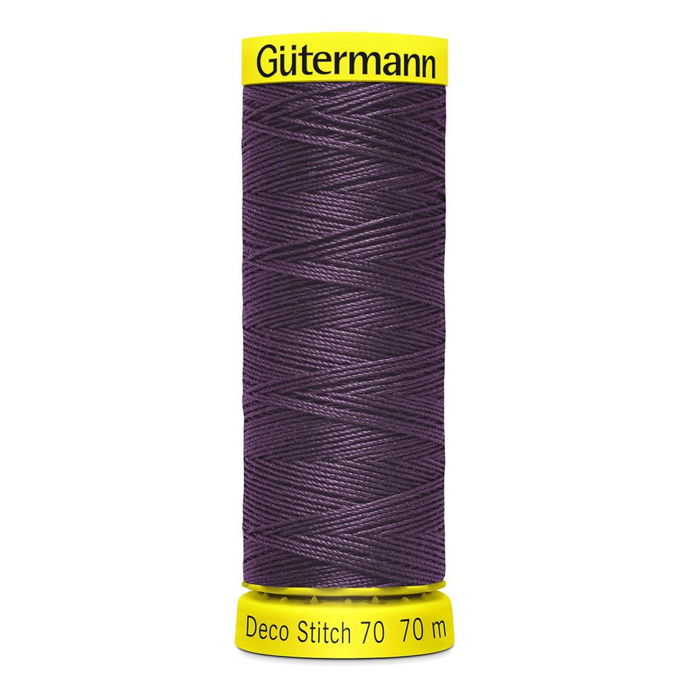 Нитки отделочные Gutermann Deco Stitch 70, 70м, 512 баклажан, 5 катушек