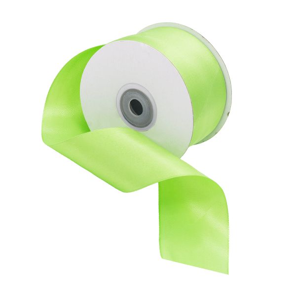 Лента атласная 1-сторонняя 50.0 мм / 32.9 метра, 481017, 8074/3034 св.зеленый