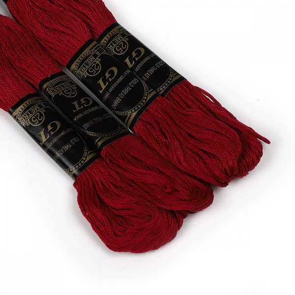 Мулине Ideal, цв.869 малиновый, 24 мотка по 8 метров