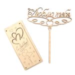 Заготовка для декорирования Набор Открытка+ топпер Люблю тебя, 2 шт в упак, Astra&Craft