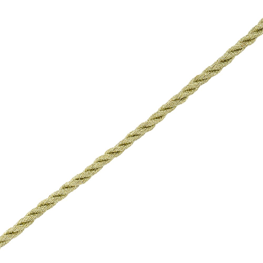Шнур витой металлизированный 3мм / 18,29м, 186 золото