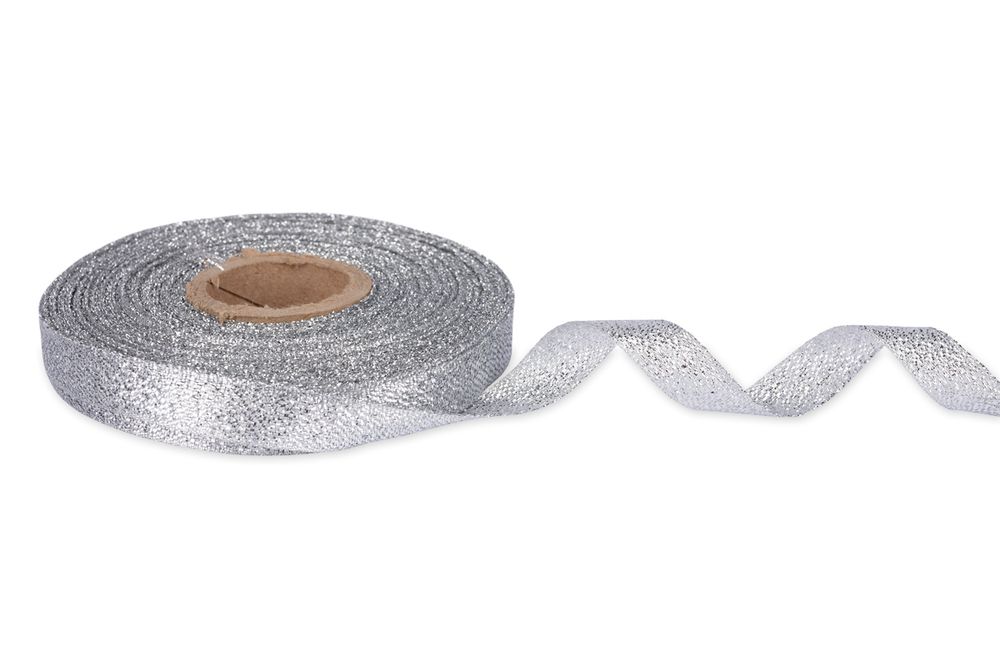 Лента металлизированная 10.0 мм / 25±1 метров, серебро, Blitz С3151Г17