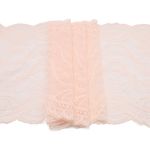 Кружево бельевое эластичное 245 мм / 10 м, телесный, 1261