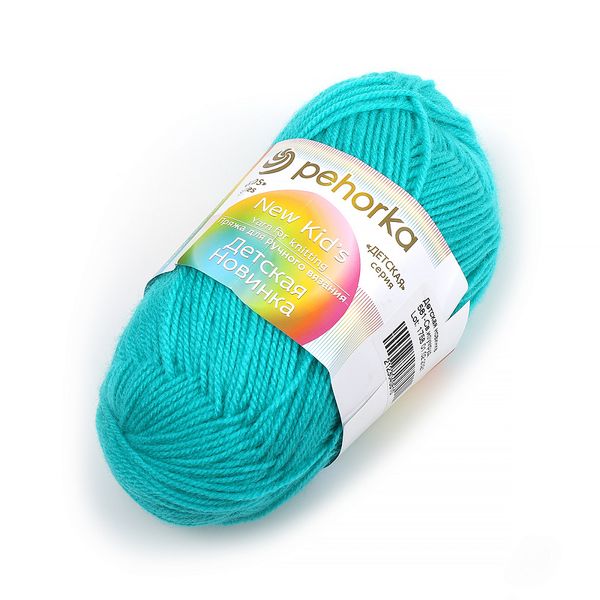 Пряжа Пехорка Детская новинка / уп.10 мот. по 50 г, 200 м, 581 св.изумруд