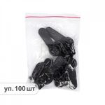 Крючок шубный TBY 50 мм, TBY-0122, цв. черный уп. 100 шт