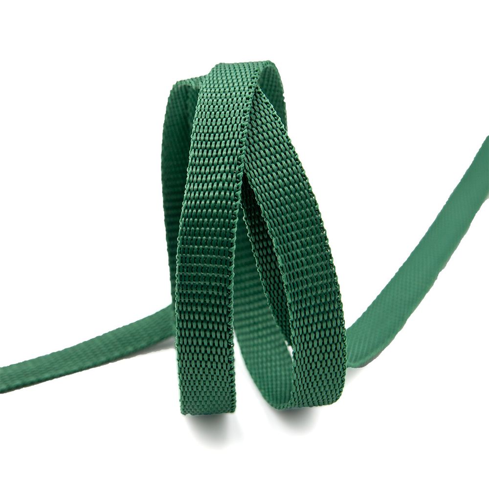 Стропа (ременная лента) 15 мм / 25 метров, толщ. 1.0 мм, [7.9 г/пог.м], 100% п/п, 74 бутылочный /TOS/