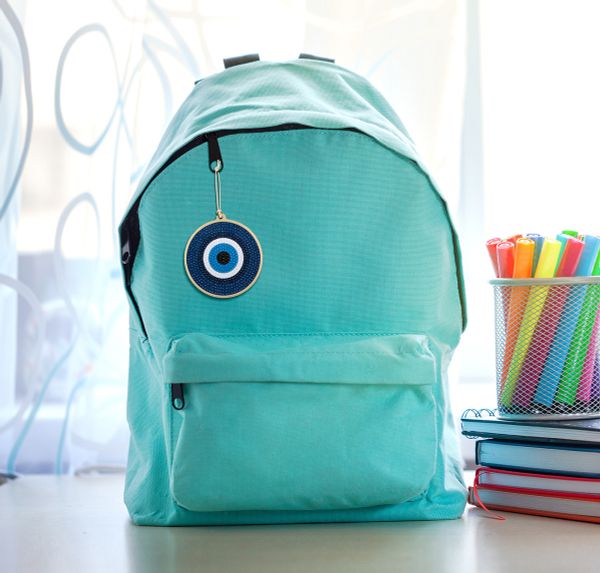 Алмазная (кристальная) мозаика Фрея, подвеска Глаз от сглаза, 8х8 см