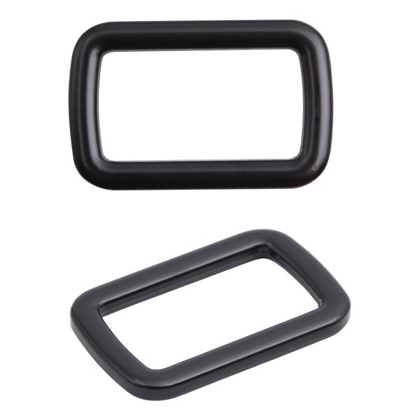 Рамка прямоугольная металл 25 мм /33х21 мм/ черный матовый, ГУ12749, 4 шт