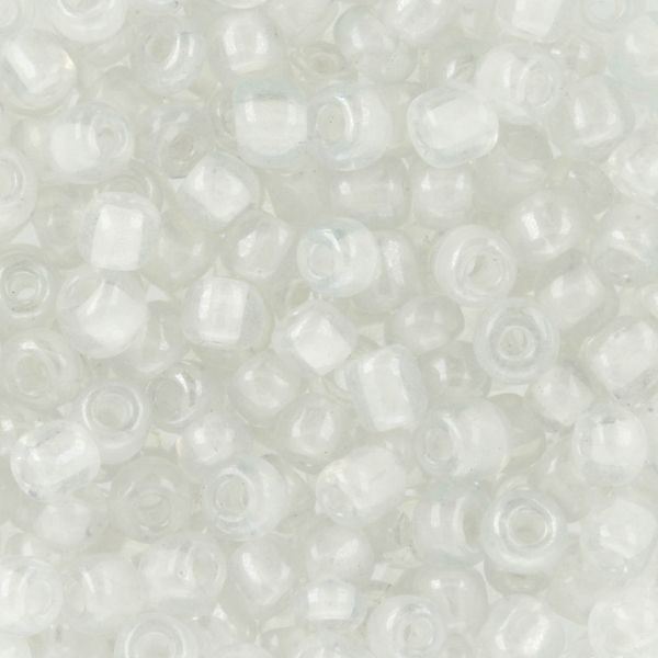 Бисер Zlatka 8/0 (2.9 мм), 100 г (10х10 г), №2201 прозрачный, GR