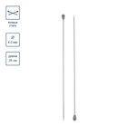 Спицы прямые металл ⌀4.0 мм, 35 см, с покрытием, Gamma KN2H