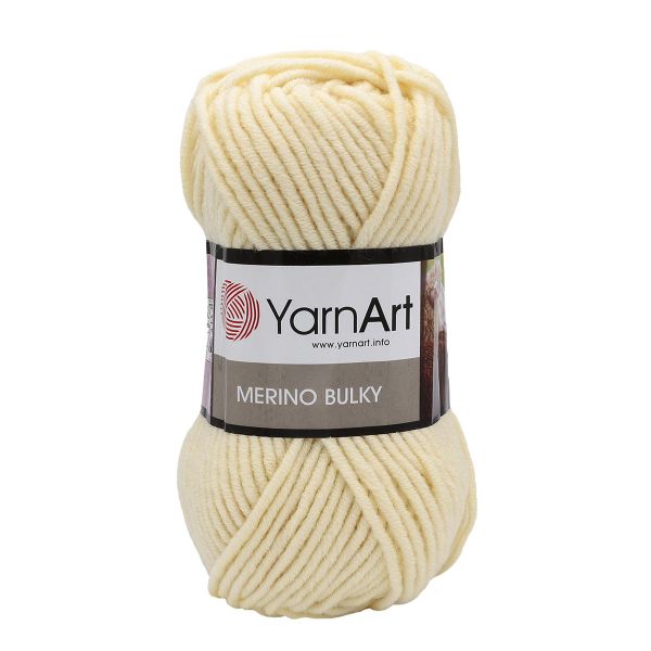 Пряжа YarnArt (ЯрнАрт) Merino Bulky / уп.5 мот. по 100 г, 100м, 7003 бледно-желтый
