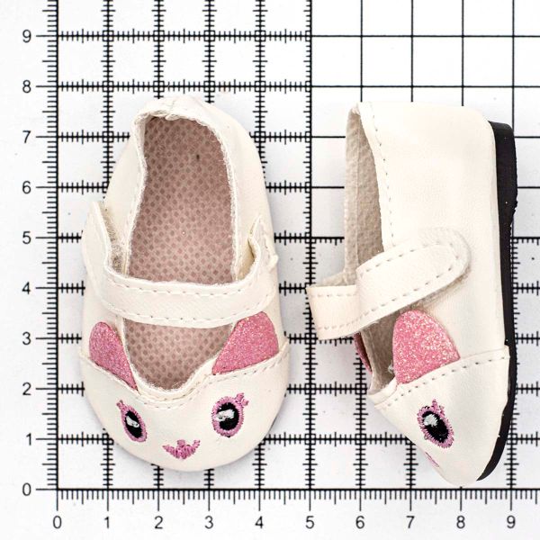 Туфельки Кошечки 7,5х4,5х3см, пара (белый), DSS8263