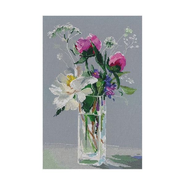 Набор для вышивания нитками Овен Л-17, Нежная симфония по мотивам картины художника Екатерины Нешковой 22х34 см