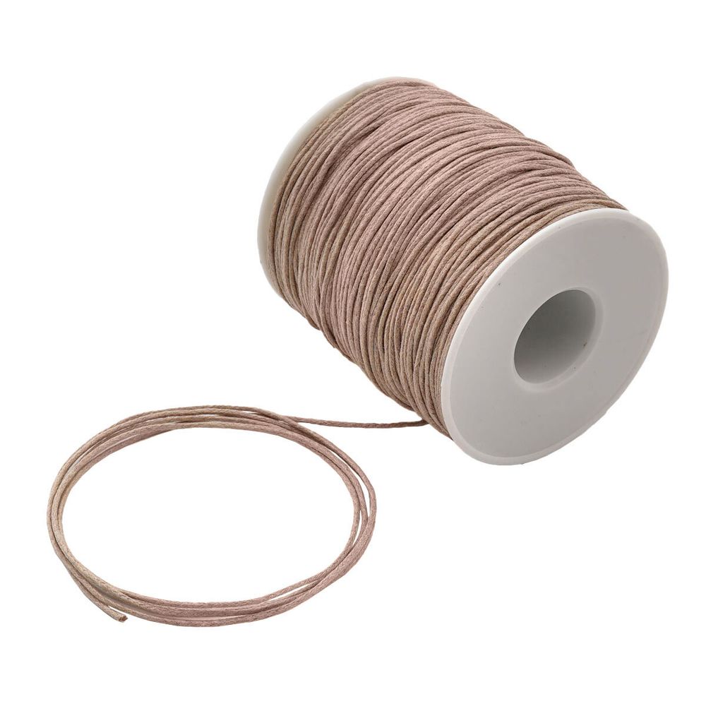 Шнур вощеный ⌀1.0 мм / 100 метров, 0371-9002 (С098 т.бежевый)
