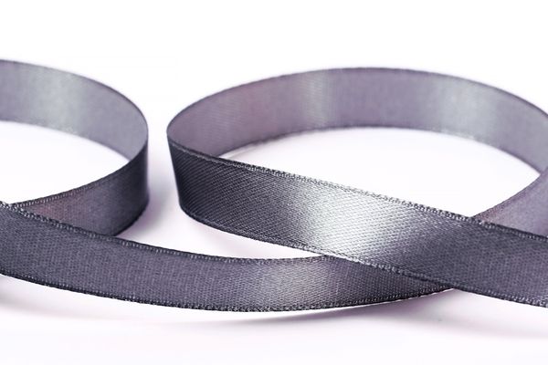 Лента атласная 1-сторонняя 12.0 мм / 33±2 метра, 126 серый, Gamma