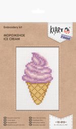 Набор для вышивания нитками Klart, Мороженое