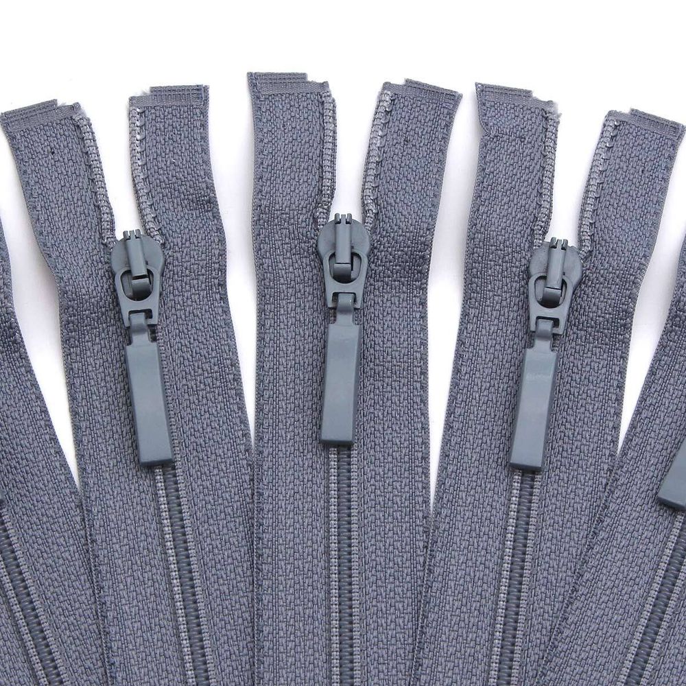 Молния спираль (витая) Arta Т5 (5 мм) 1 зам., разъем., 80 см, цв. 243 серый, уп.5 шт