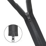 Молния трактор Arta Т6 (6 мм) 2 зам., разъем., 80 см, ОПТ. УП. 25 ШТ., 102 т.серый