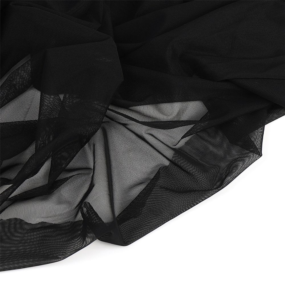 Сетка бельевая эластичная 51 г/м², шир.150 см / 50 метров, черный /03128209.170/