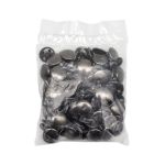 Хольнитены сумочные ⌀15 мм, h=16 мм, чер.никель, двухсторонний, BIG, 50 шт