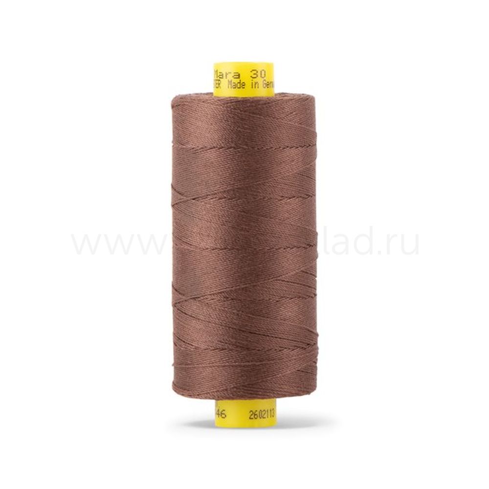 Нить отделочная Gutermann Mara 30/2, 300 м, 702404, 446 сигнальный коричневый, 1 шт