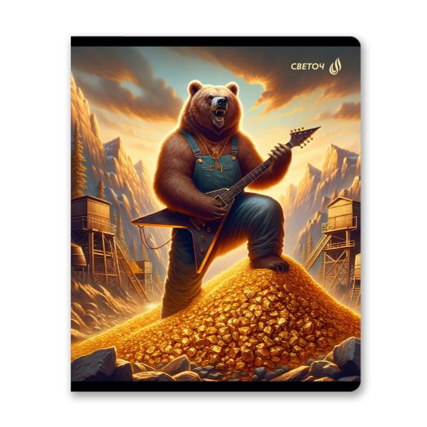 Тетрадь ученическая общая, A5+ 96 л. на скобе 65 г/м², белизна 100 %, 5 шт, клетка, 01118 Микс-В своей стихии, Светоч Т91