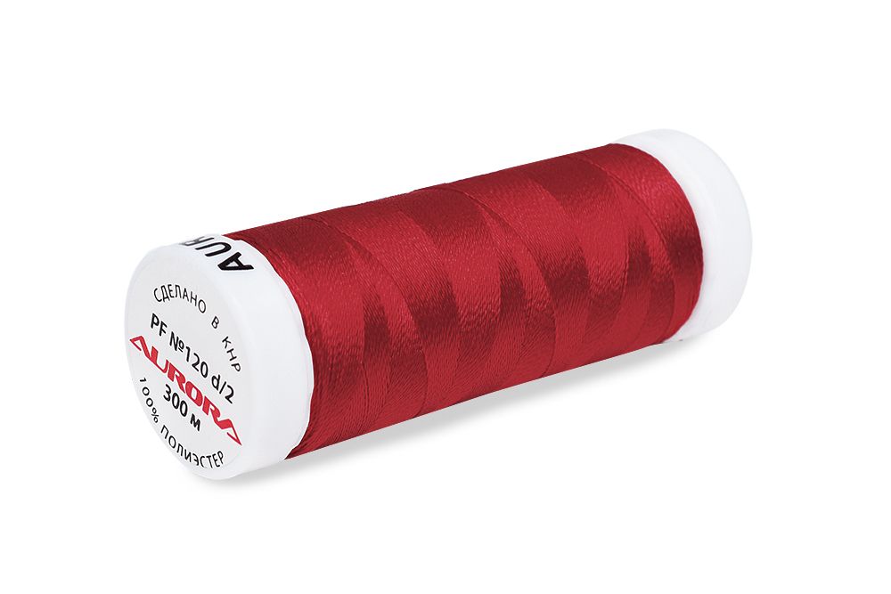 Нитки для креативных работ Aurora №120, 300 м, цв. PF192, 5 катушек