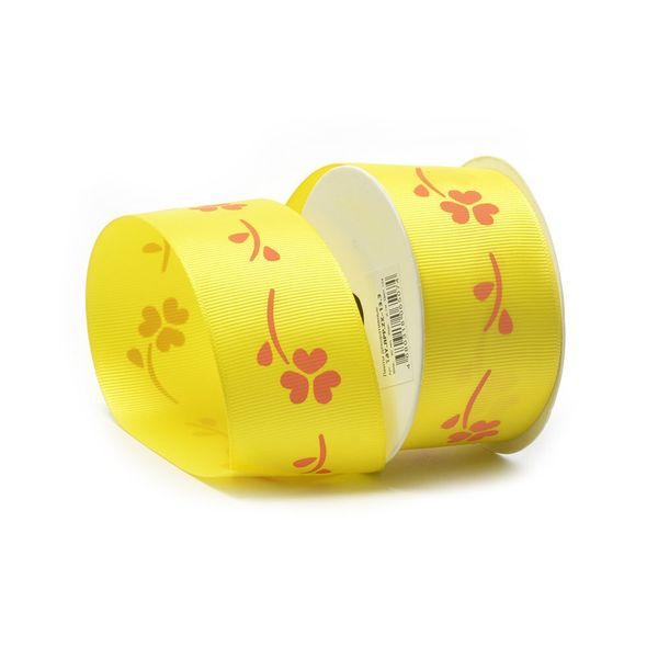 Лента репсовая (в рубчик) с рисунком, ЛРР.ZX-13.3, 4 см, 15, уп. 9,14 м