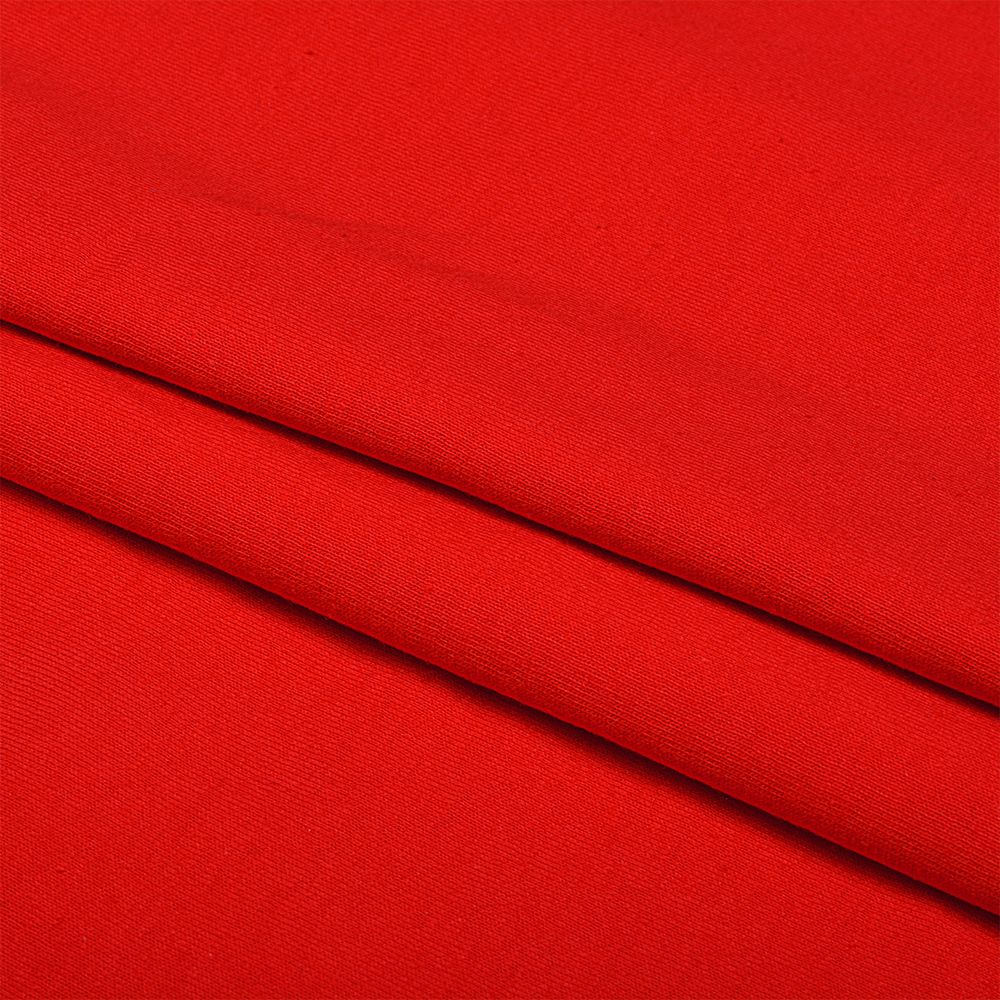 Кулирка гладкокрашеная, 145 г/м², 100% хлопок, 100+100 см, в нарезке, цв. красный, 6м /TOS/