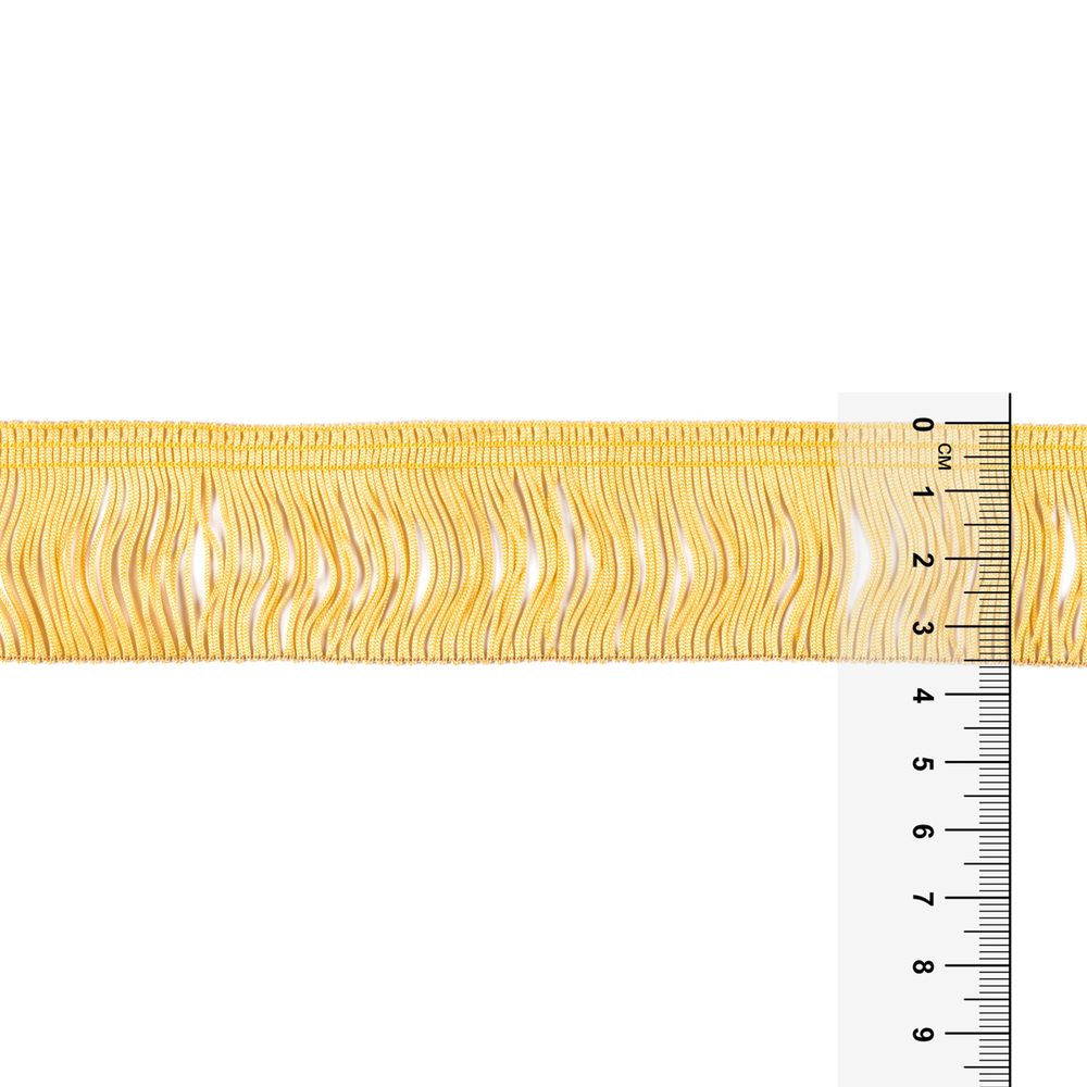 Бахрома отделочная 35.0 мм / 25 метров, 123 св.золотистый, Gamma 110