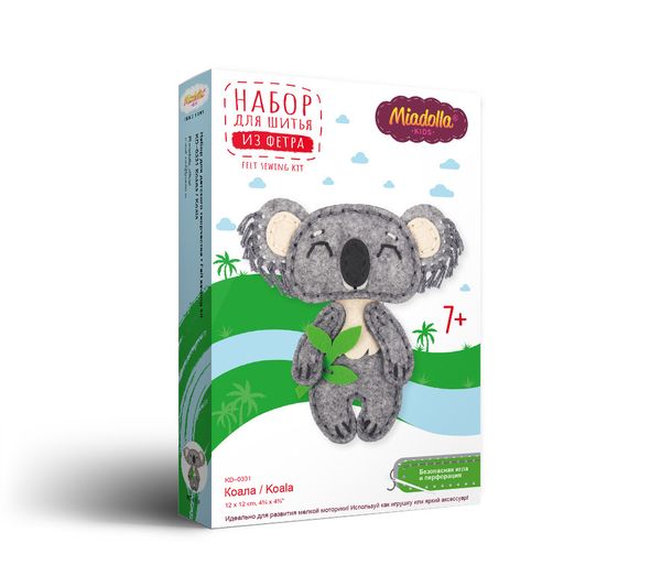 Набор для шитья игрушки Коала 12 см, Miadolla KD-0331