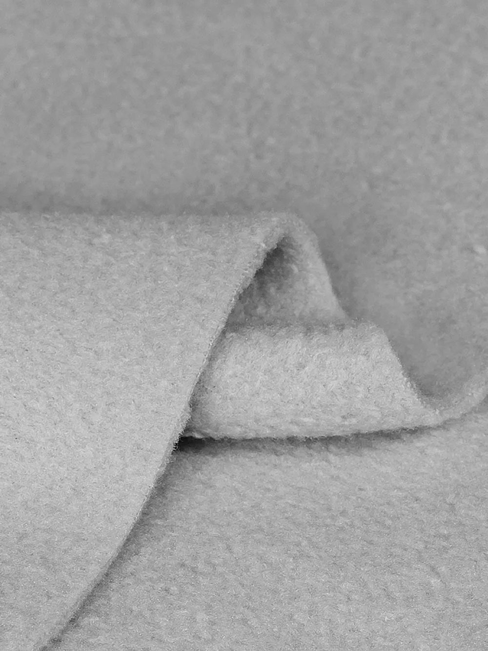 Флис 2-сторонний 190 г/м², 150 см / 10 метров, TBY-0059-336.27, цв.S336 св.серый