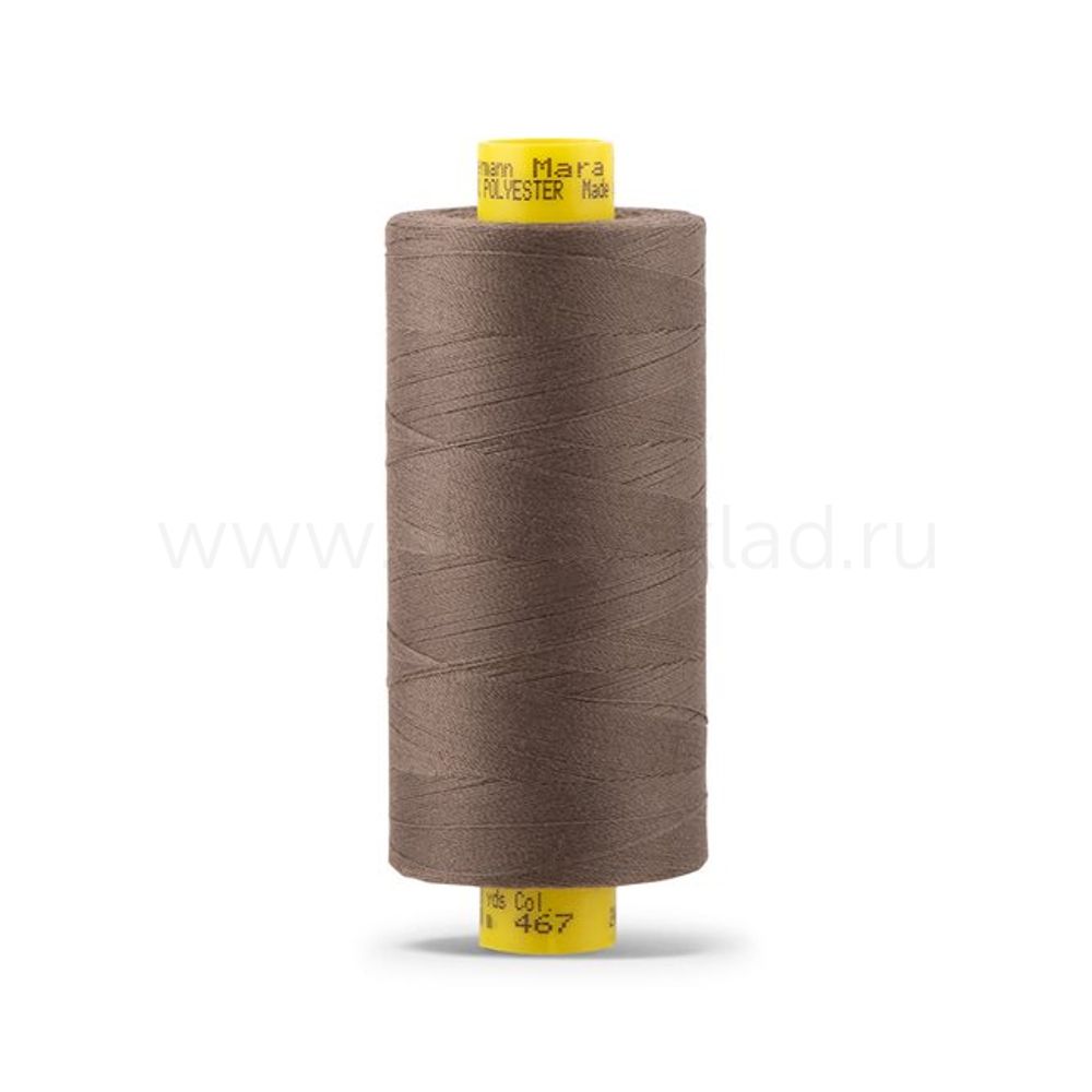 Нитка универсальная Gutermann Mara 120/2, 1000 м, 700207, 467 бледно-коричневый, 1 шт