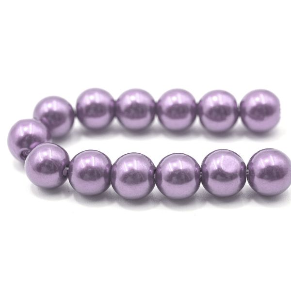 Бусины пластик (жемчуг) ⌀8 мм, 25 г, Astra&Craft, 017 NL сиреневый
