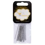 Набор шпилек для волос 4.5 см, 100 шт (5х20 шт), №04 никель, Cherry Mary VZ07029