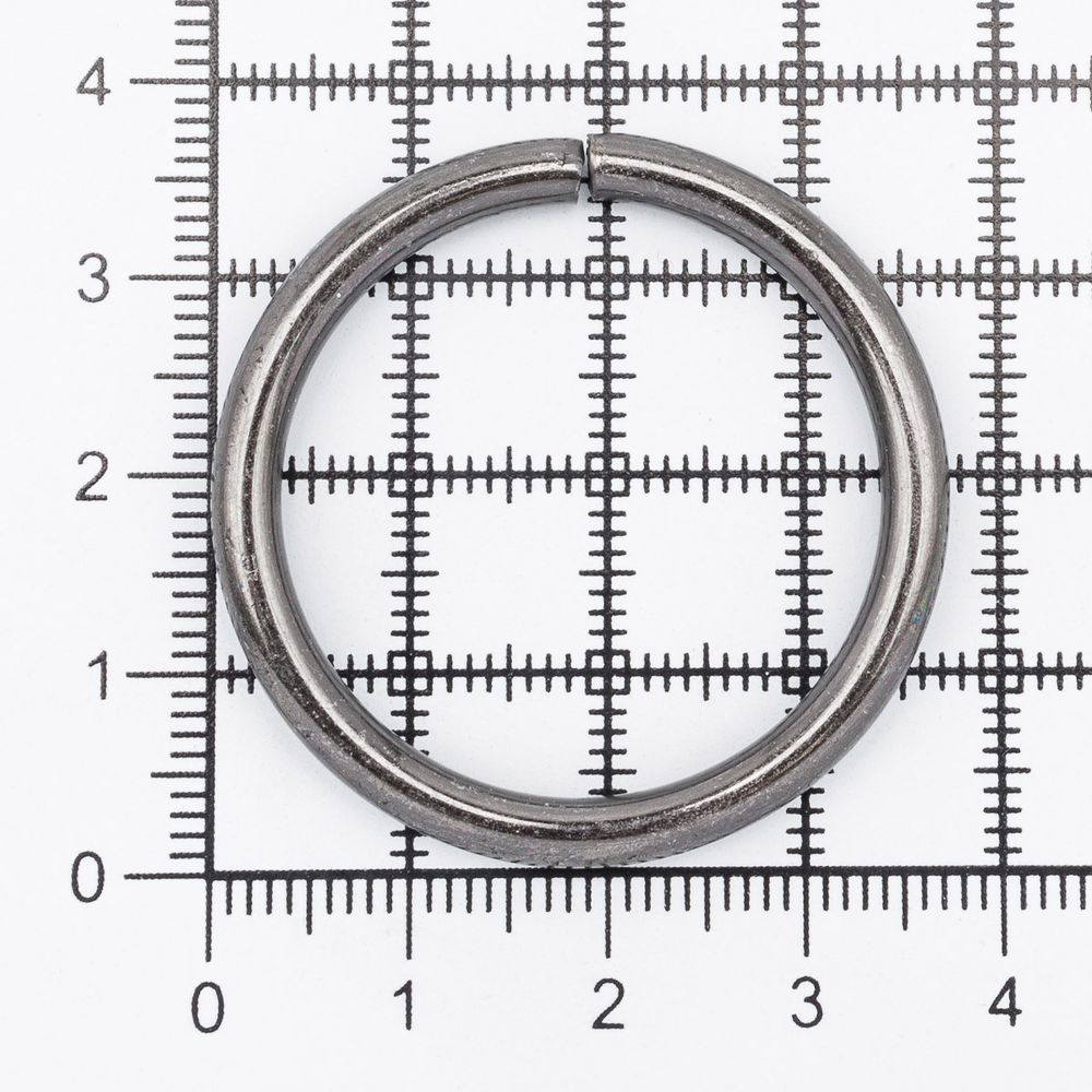 Кольцо разъемное металл in ⌀30 мм (37 мм внешн.), чер.никель, 100 шт